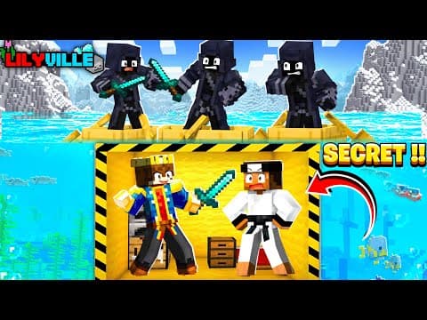 I Made A SECRET WAR BUNKER In Minecraft 😱| Lilyville SMP