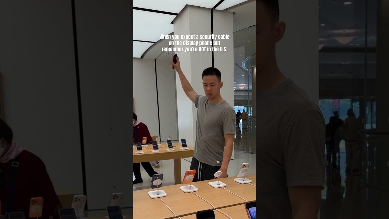 Too used to security cables