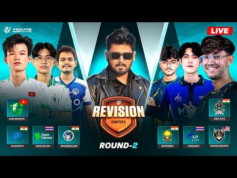 RNX Revision Chapter 5 Live from Singapore | Round 2 Day 1 | #gyangaming #freefire #freefirelive