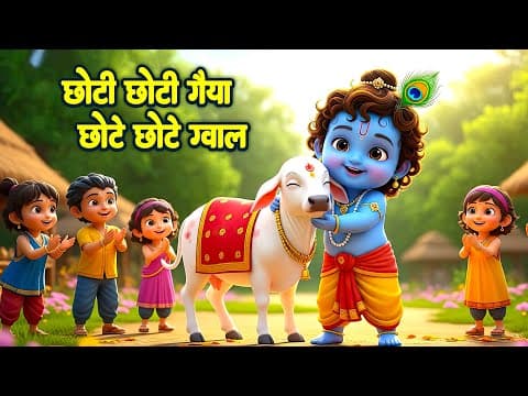 छोटी छोटी गैया - Choti Choti Gaiya Chote Chote Gwal | Krishna Bal Leela | Little Krishna Song