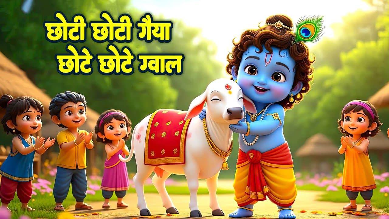 छोटी छोटी गैया - Choti Choti Gaiya Chote Chote Gwal | Krishna Bal Leela | Little Krishna Song