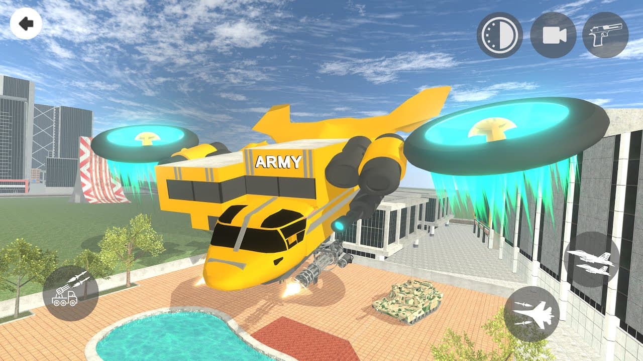 Franklin Change House To Military Airplane Tank  - INDIAN BIKE DRIVING 3D