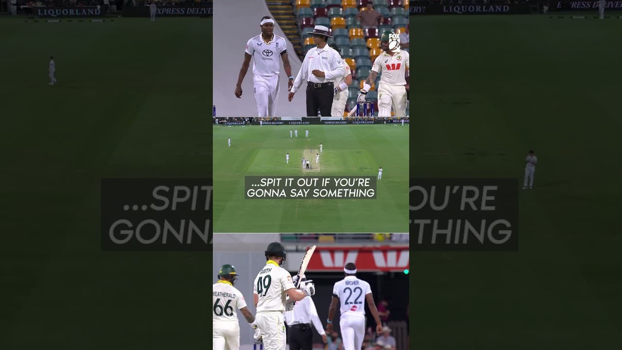 Jake Weatherald vs. Ben Stokes 🍿 #ashes #cricket