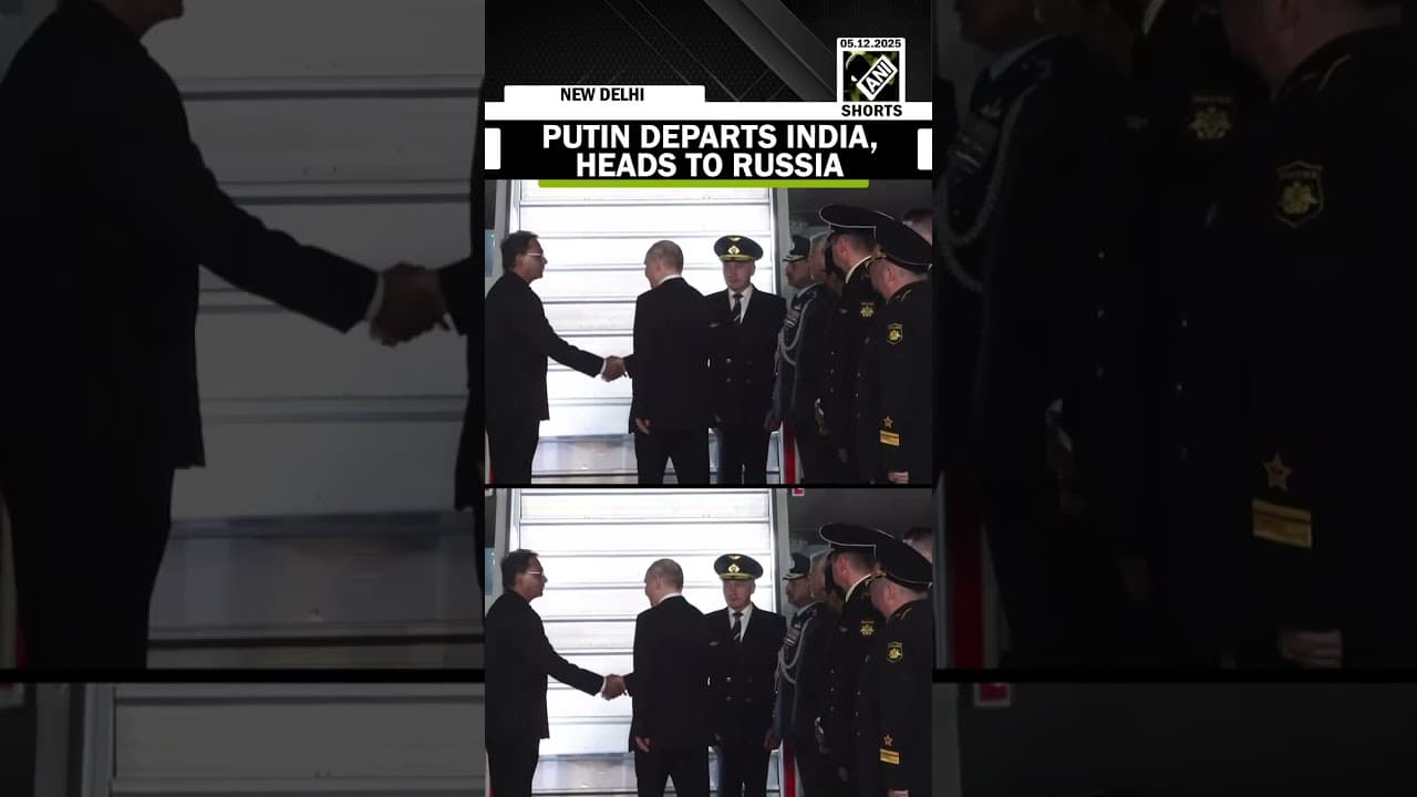 President Putin departs New Delhi for Moscow; EAM S. Jaishankar sees him off at the airport