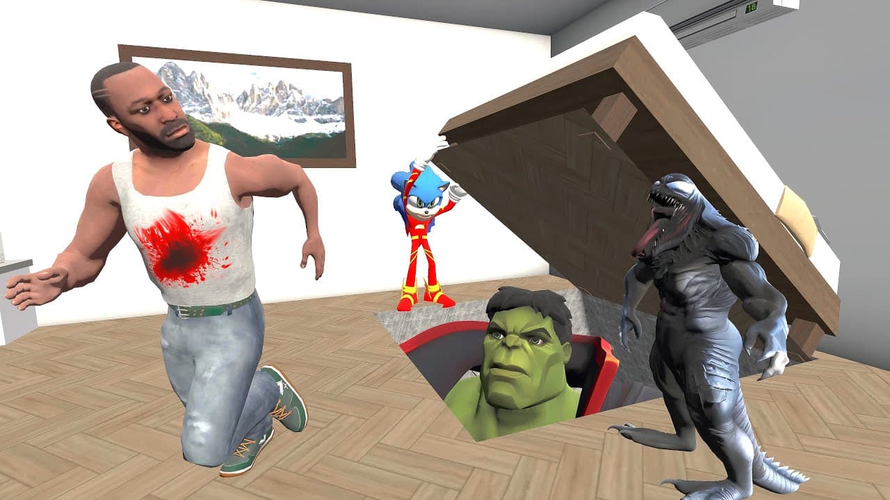 Franklin Found Secret Bunker In Franklin’s Bed In Indian Bike Driving 3d