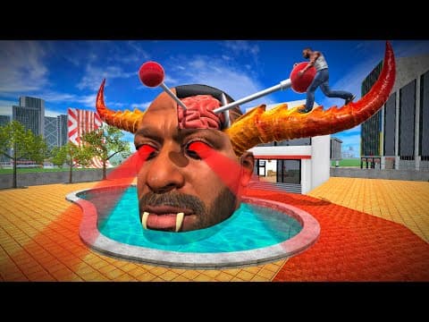 Controlling Giant Devil Franklin Head - INDIAN BIKES DRIVING 3D