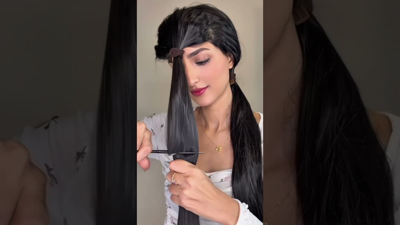 Viral cut hair #hairstyle #hairtutorial #shorts #funny