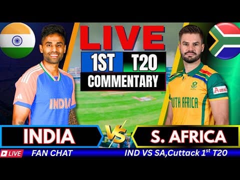 🔴 LIVE: INDIA vs SOUTH AFRICA | IND vs SA 1st T20I Live Cricket Score & Commentary | 2nd Inning