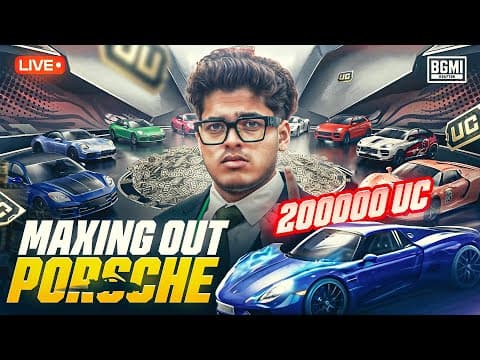 3,00,000 PORSCHE OPENING | JONATHAN IS BACK!! | BGMI!