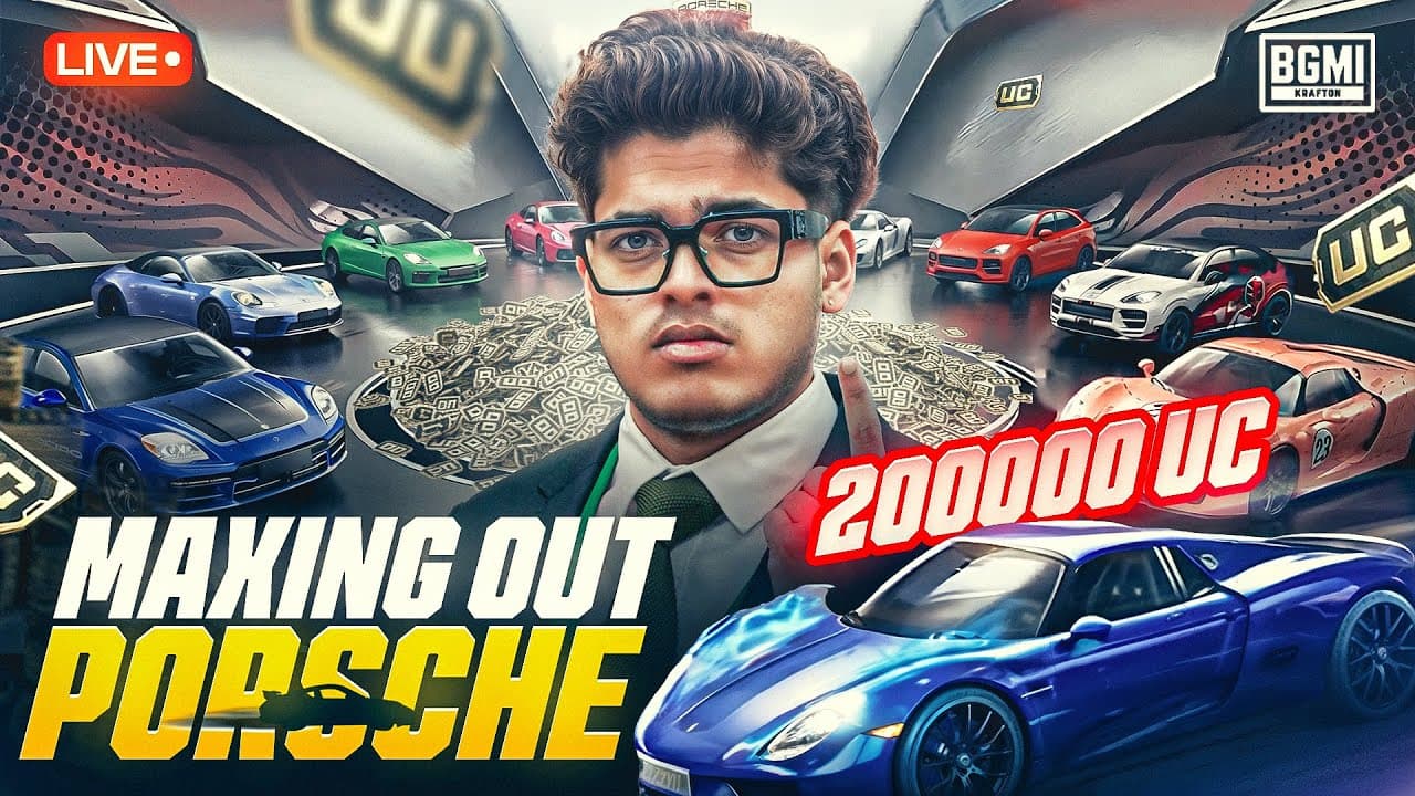 2,00,000 PORSCHE OPENING | JONATHAN IS BACK!! | BGMI!