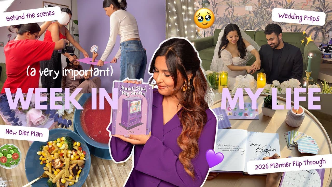 MY WEEKLY REPORT (but make it hectic)🤭💜 / 2026 Planner Launch, Bridal Shower, My Diet & More!