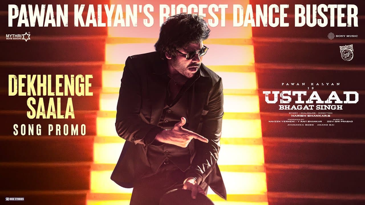 Dekhlenge Saala Song Promo | Ustaad Bhagat Singh | Pawan Kalyan | Harish Shankar | Devi Sri Prasad
