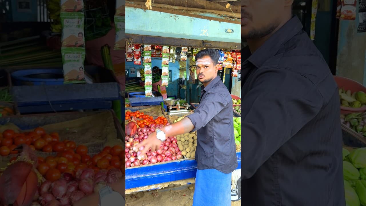 Technical Thirudan😅Kandippa twist irukku🤣Just forfun😅 #comedy #trending #funny #twist #￼vegetable