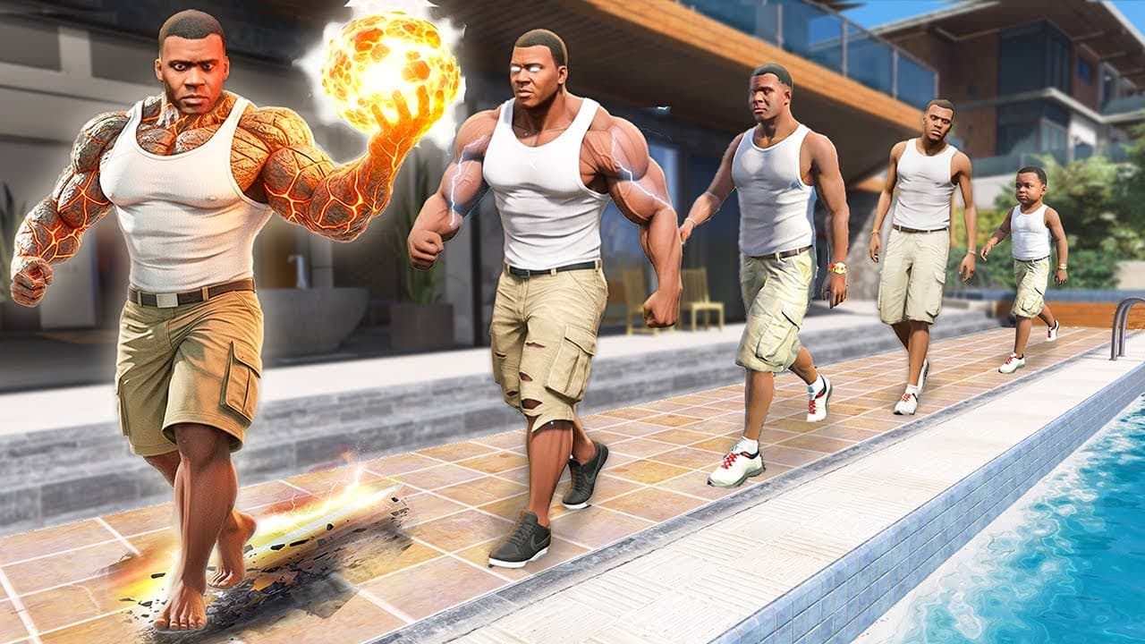 Evolving Franklin from WEAK to STRONGEST Superhero in GTA 5!