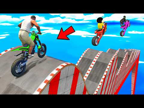 SHINCHAN AND FRANKLIN TRIED THE IMPOSSIBLE BUMPY HILL ROAD PARKOUR CHALLENGE GTA 5